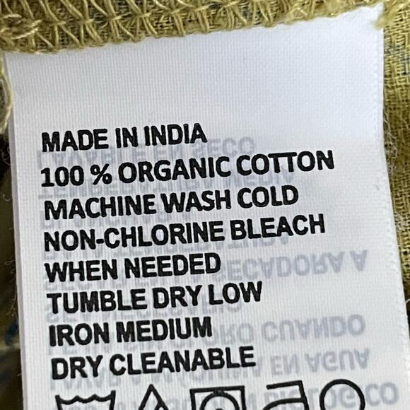 PrAna Ecotropics Dress Women's Sz L‎ Ecotropics Cabana Straw Drawstring Blouson - Picture 7 of 11